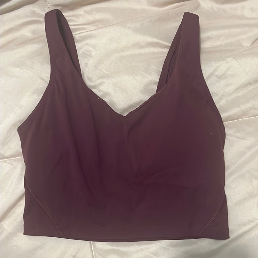 Plum Tank Top Built in Bra